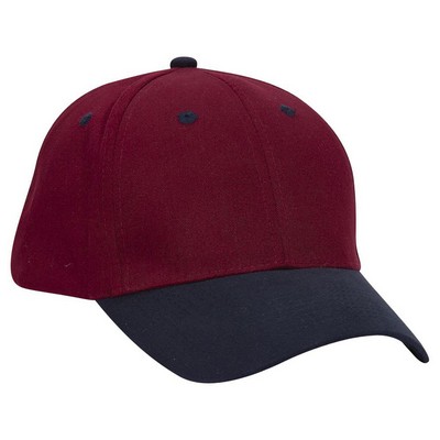 OTTO Brushed Cotton Blend Twill 6 Panel Low Profile Baseball Cap